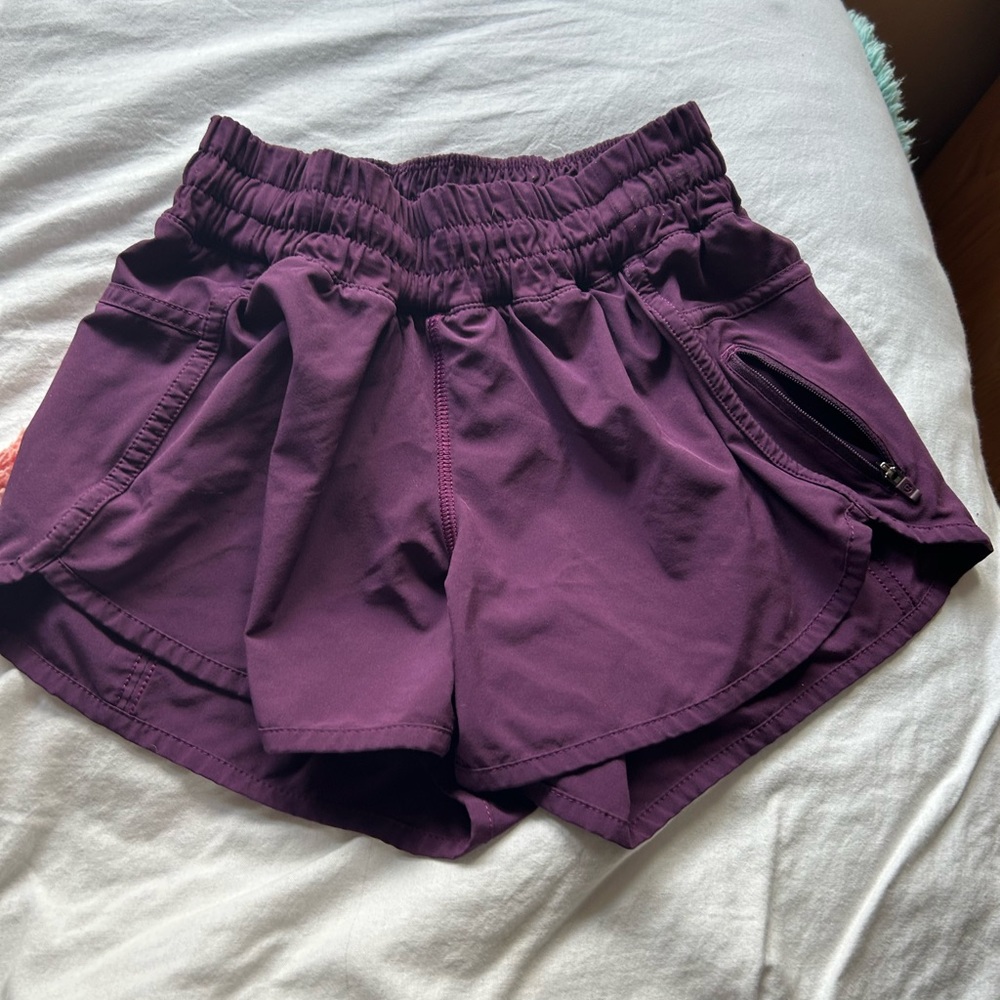 Purple tracker shorts